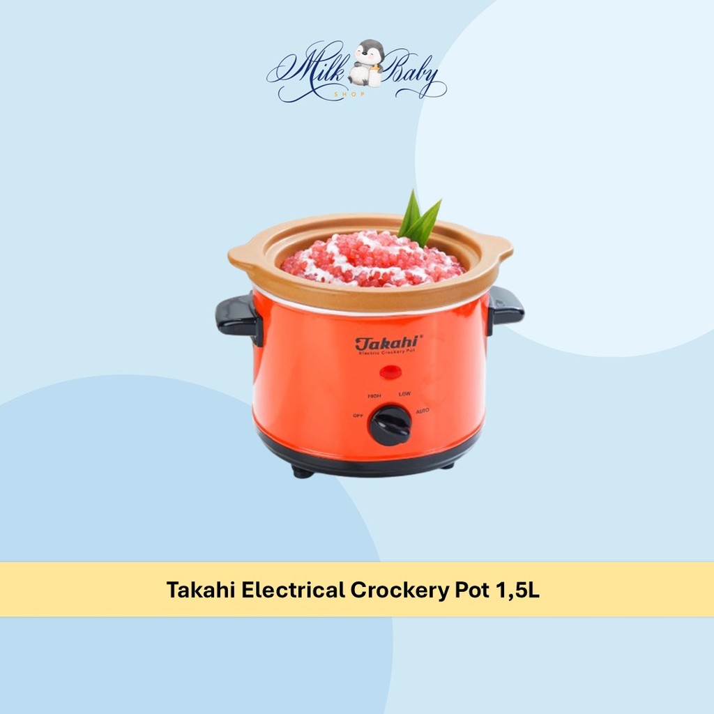 Takahi Electrical Crockery Pot 1,5L - Slow Cooker