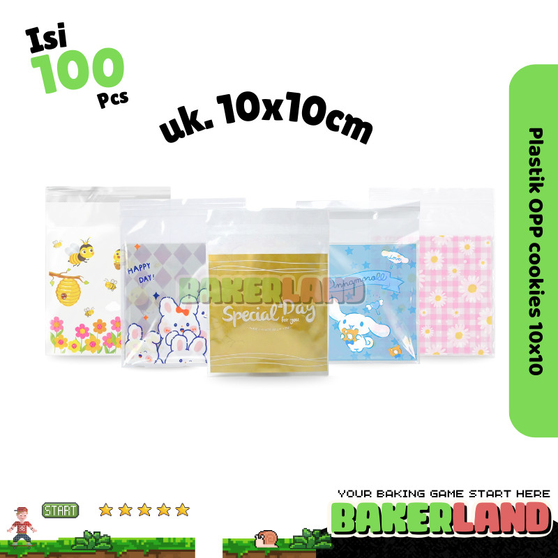 Plastik Opp 10x10 / Plastik Opp Motif / Plastik Opp / Plastik Opp Tebal /  Plastik Opp Bakery