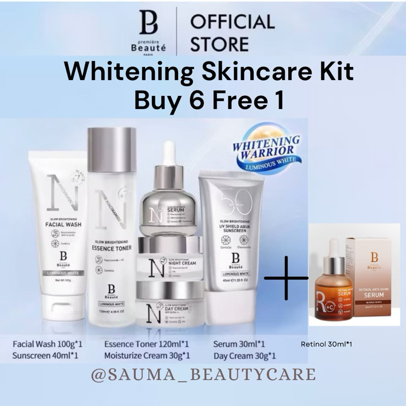 paket skincare 1 paket - premiere beaute - beautessence beauty essence - whitening skincare - premie