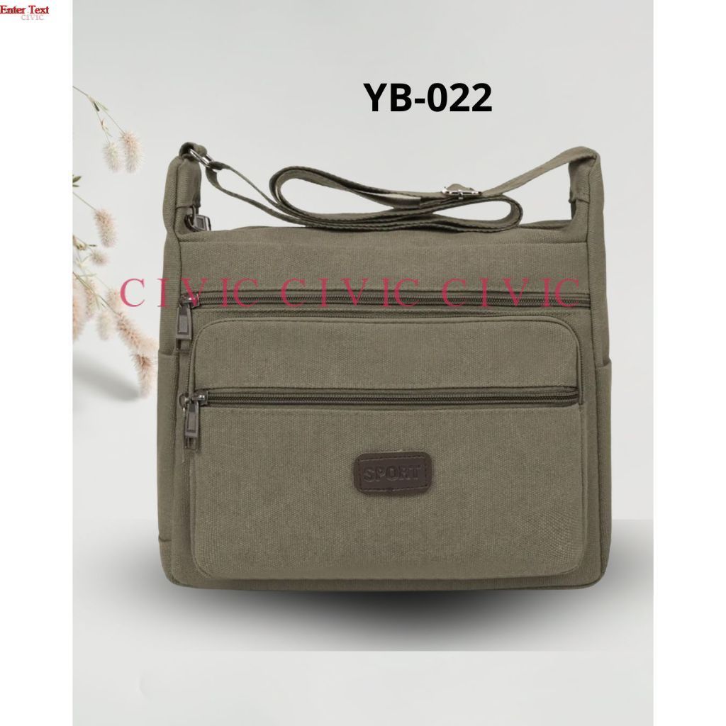 Tas Selempang Slempang Pria / Shoulder Bag Kanvas YB-022