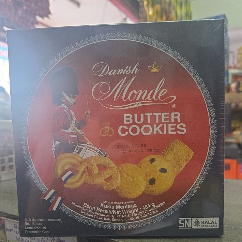 monde butter cookies kaleng kecil 454 gr