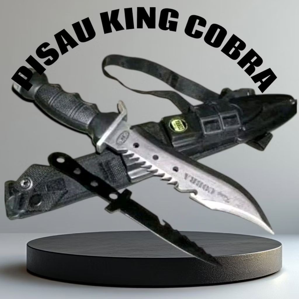 PISAU RAMBO ORIGINAL/,Promo Pisau Berburu Comando King Kobra
