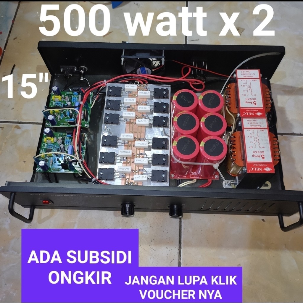 Power ampli rakitan untuk lapangan