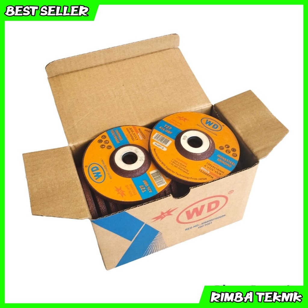 ASLI WD Mata batu gurinda poles WD Tebal 4 icnh batu gerinda grinda 4 X 6 WD T27 grinding wheel Term