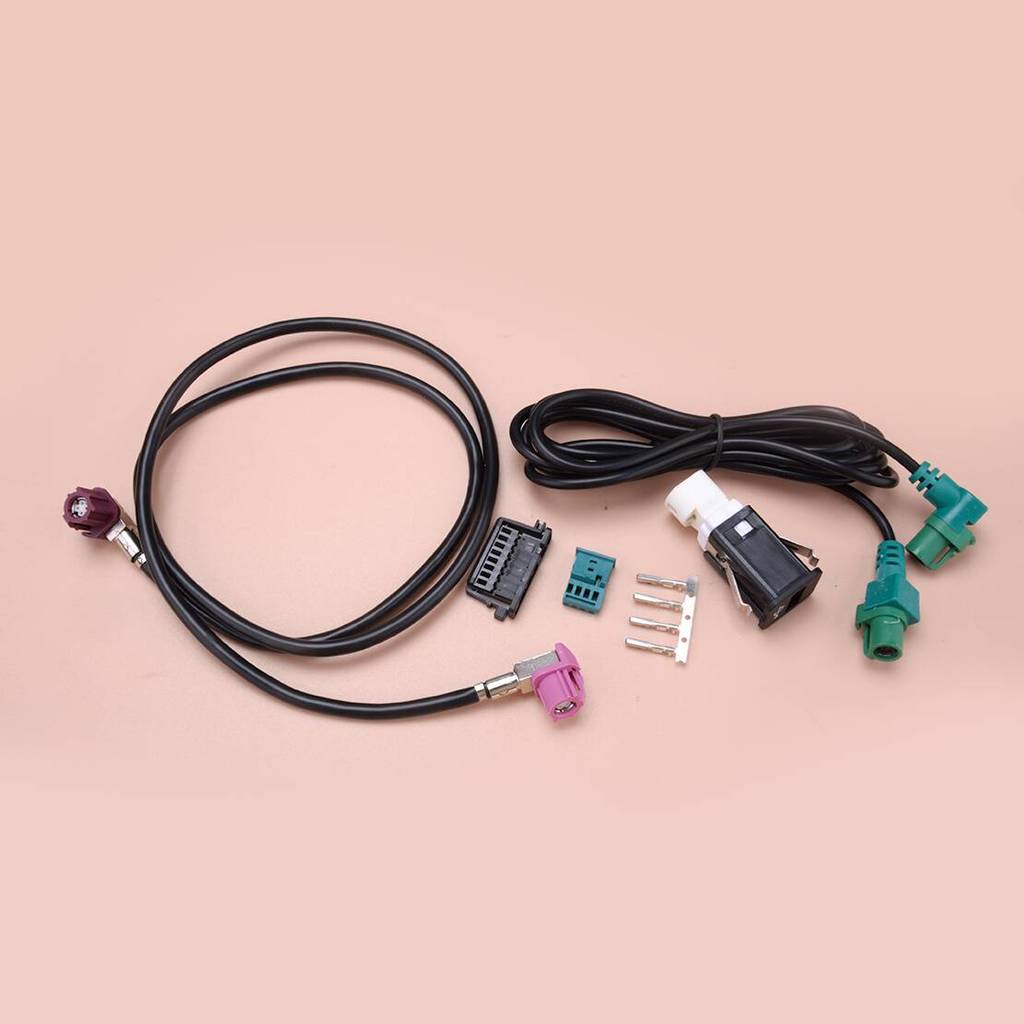 CITALL Retrofit Navigation Video Cable Harness USB Switch Socket fit for BMW CIC Head Unit F10 F15 F
