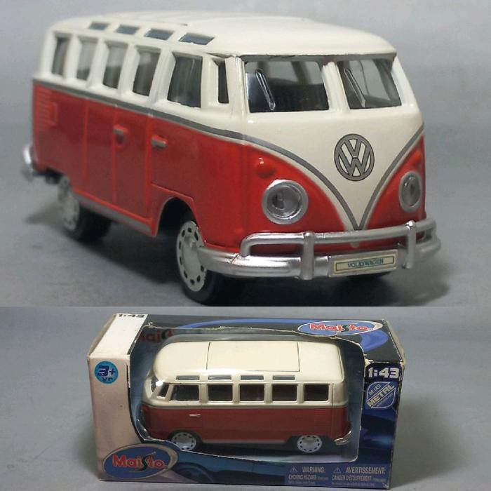 Diecast 1:43 Maisto Volkswagen Van Samba  VW Kombi combi T1 skala 43 new old stock 2005