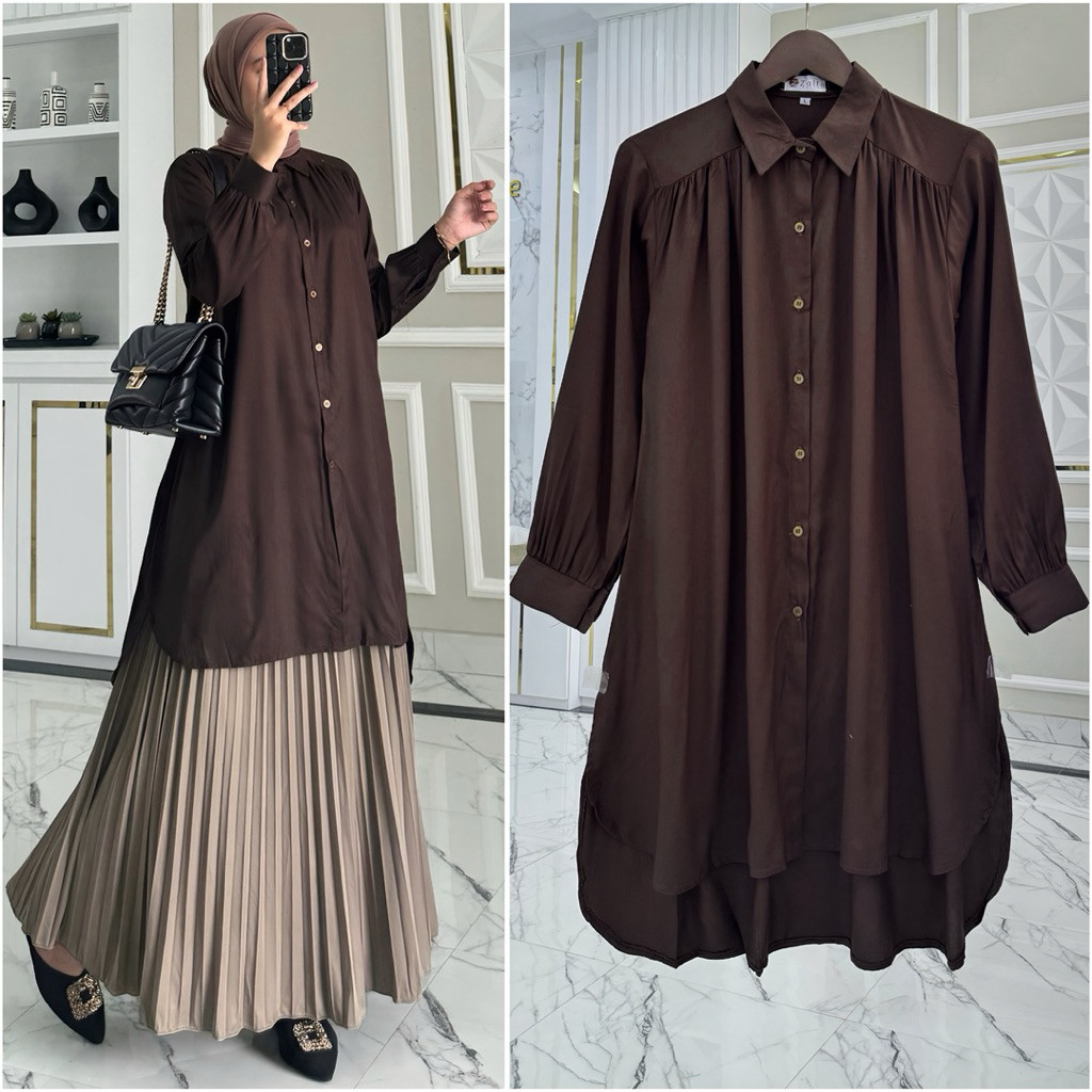 ARINA tunik by ZALFA OUTFIT / Tunik rayon polos