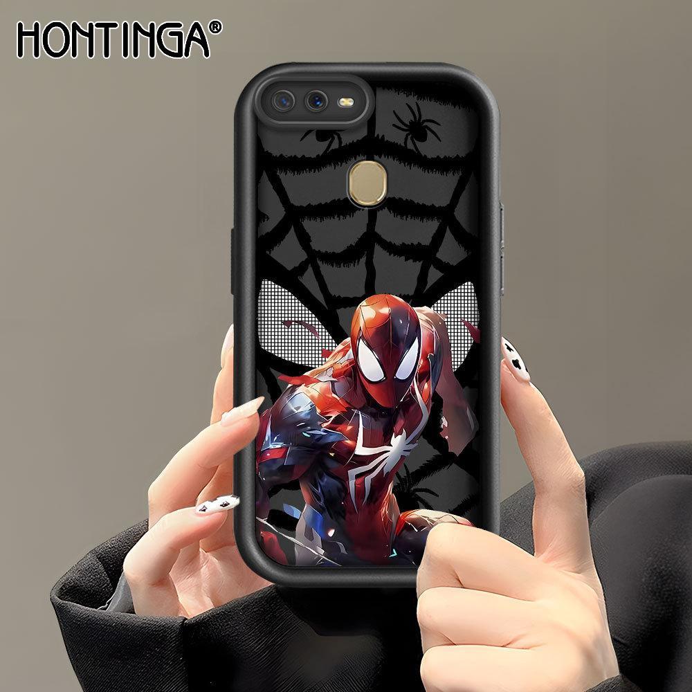 Hontinga Casing Hp Untuk For OPPO A12 A5S A7 A12S Cassing Silikon Sofcase Mode Softcase Fashion Spid