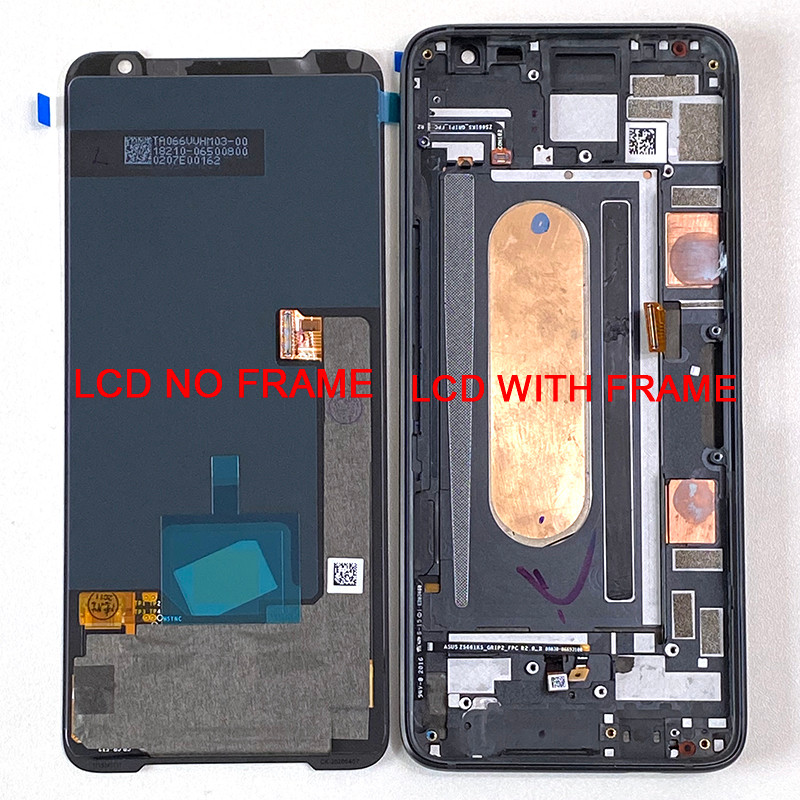 6.59"Original Amoled For Asus ROG 3 ZS661KS LCD splay Screen+Touch Panel gitizer For ROG Phone 3 Str