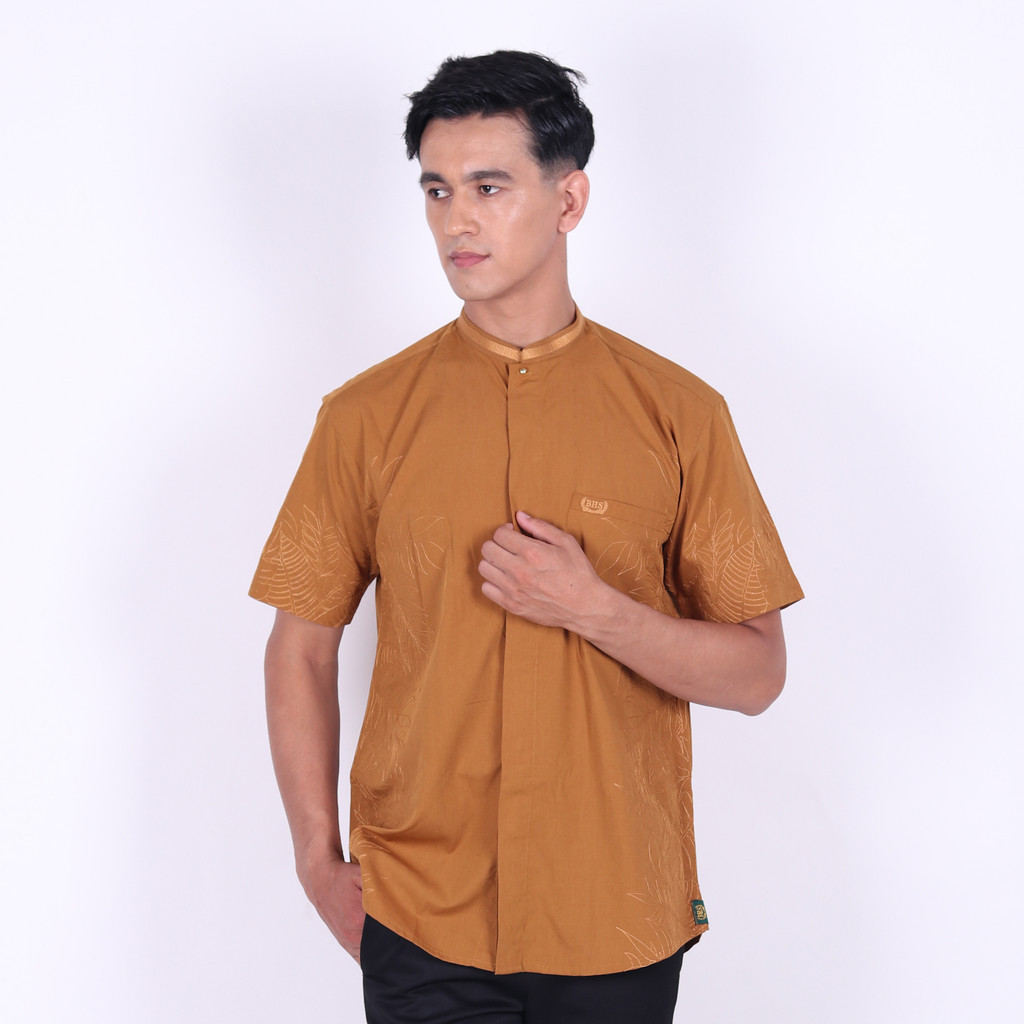 Baju Koko Asli 100% Original | Baju Koko BHS Cosmo Zaid Dark Tan BHS Original