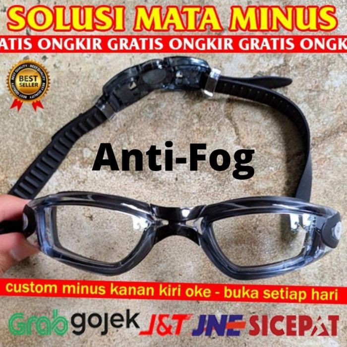 Kacamata Renang Minus Lengkap Murah - CUSTOM MINUS