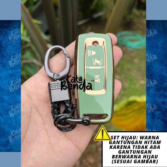 Sarung Remote Keyless PCX/ADV/Vario 160/125/Scoopy 2023 Silikon Kunci - Set Hijau