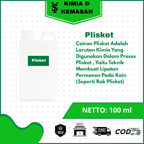 Plisket 100ml / Pleat Lipatan kain / Cairan Plisket / Obat Plisket