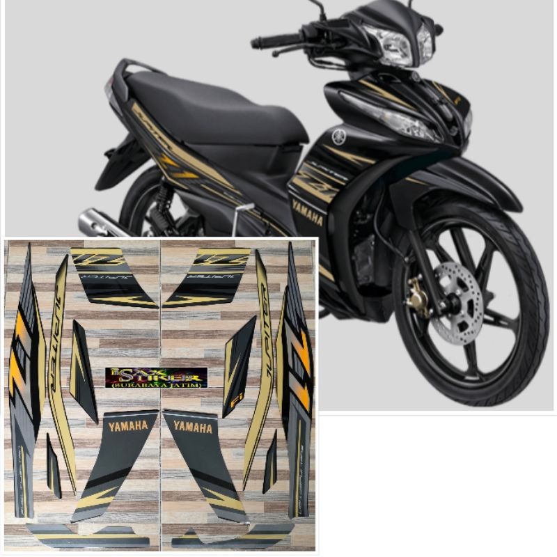 striping original Yamaha Jupiter Z1 hitam gold tahun 2016