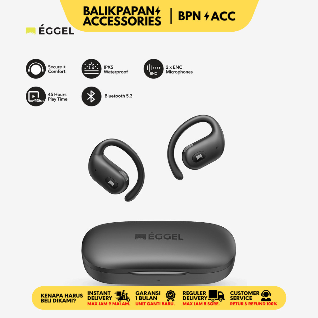 Eggel Runner 2 Open Ear Air Conduction Sports Earphone - BALIKPAPAN ACC
