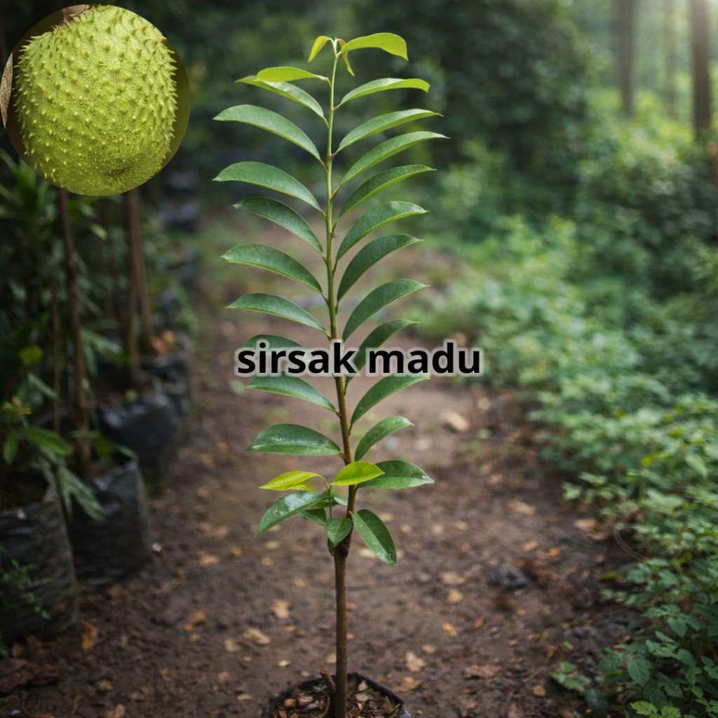 Promo Bibit Tanaman Sirsak Madu Okulasi Cepat Berbuah bibit sirsak madu bibit sirsak Jumbo manis
