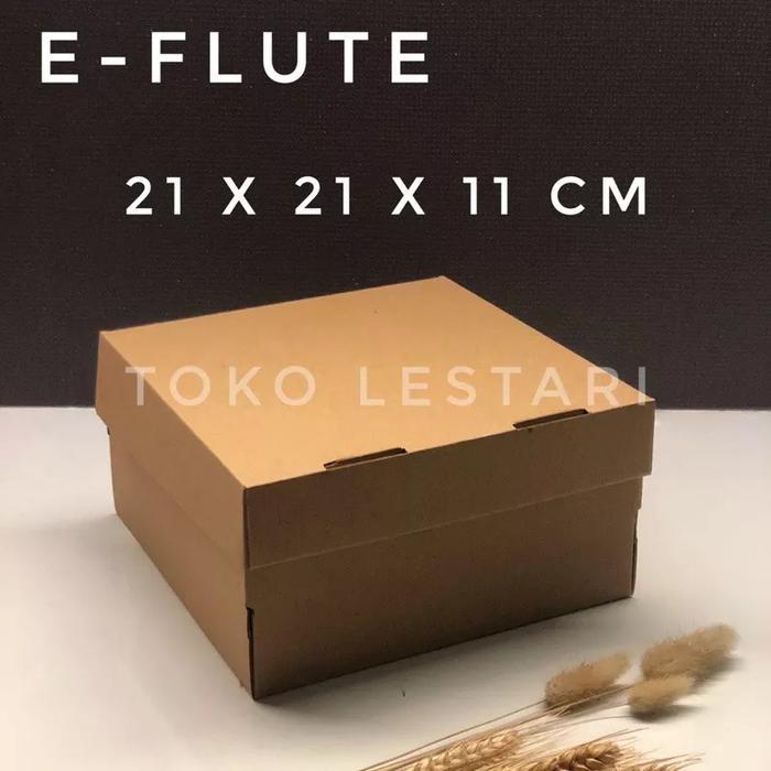 KARTON CORRUGATED BOX 21x21x11 DUS PACKING BROWN KARDUS