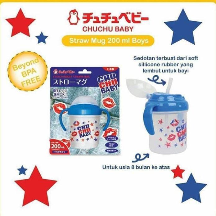 Chuchu baby straw mug botol minum anak