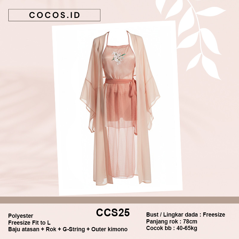 Cocos CCS25 Cosplay Dancer Ladies Hanfu Uniform Wanita Chinese Dance Kostum Sexy Nari