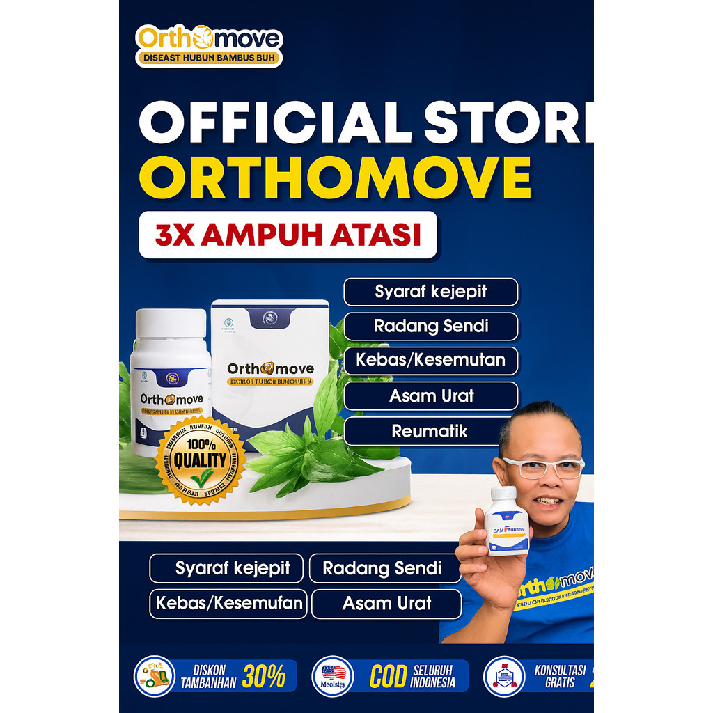 ORIGINAL ORTHOMOVE ASLI OBAT NYERI SENDI OTAT TULANG - OBAT SAKIT PINGGANG PUNGGUNG PENGAPURAN SENDI