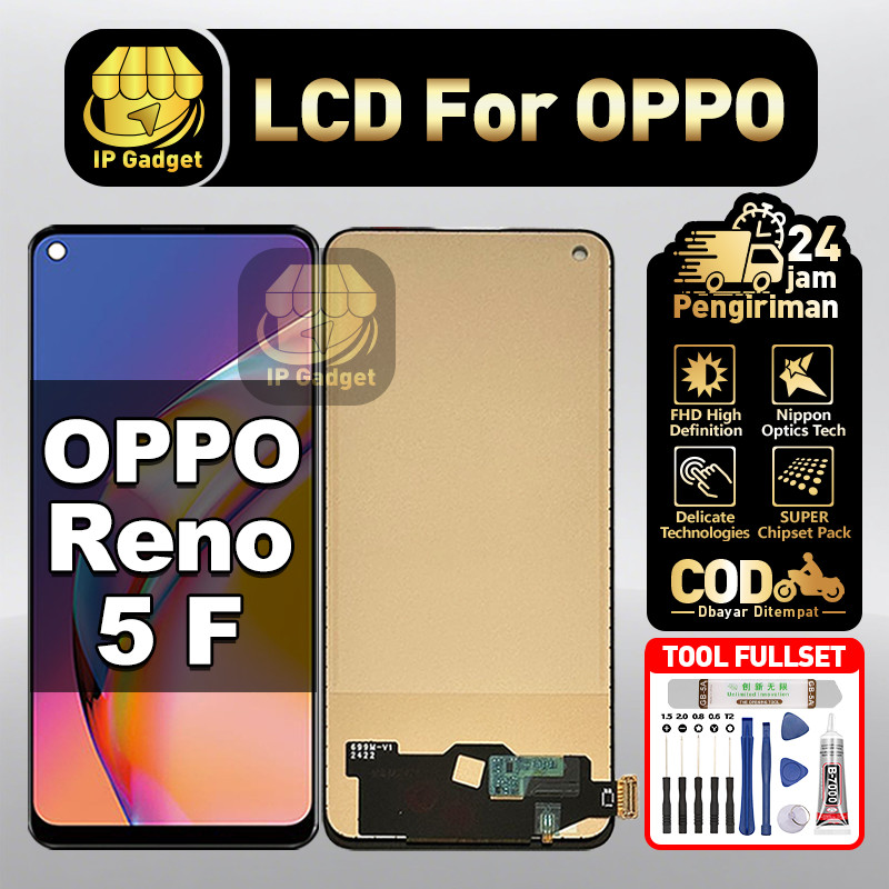 LCD for OPPO Reno 5F Fullset LCD HP Touchscreen Layar Sentuh Touch Screen COD