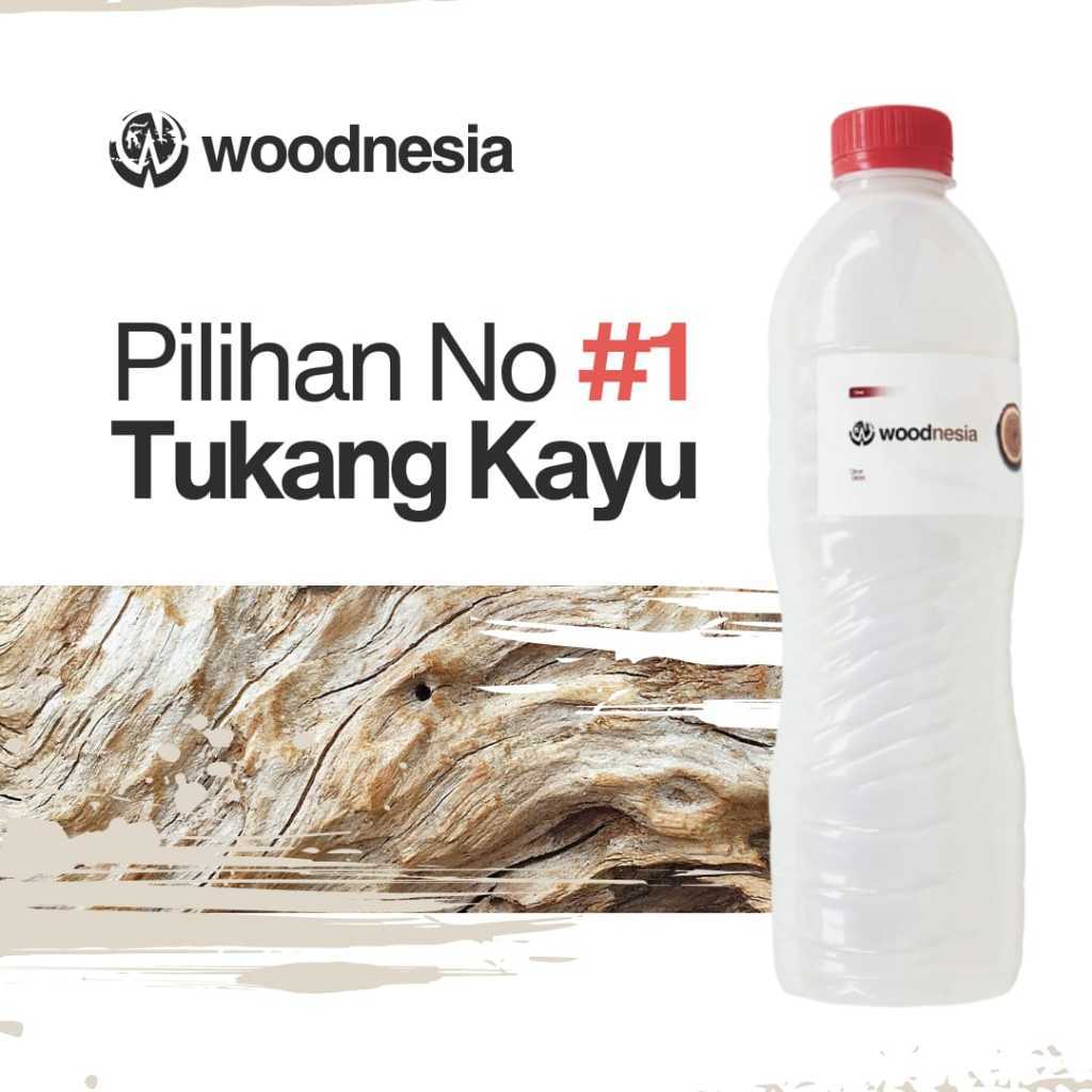 Woodnesia Cat Cleargloss Waterbased Pakai Air Woodnesia Pernis Varnish 500gr