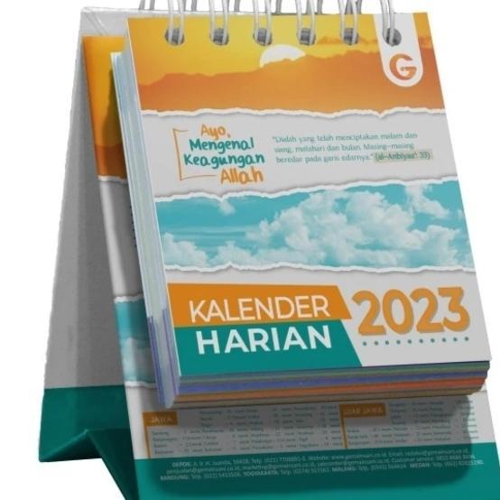 Kalender Anak muslim 2023 kalender dinding meja Harian gema Insani - meja harian