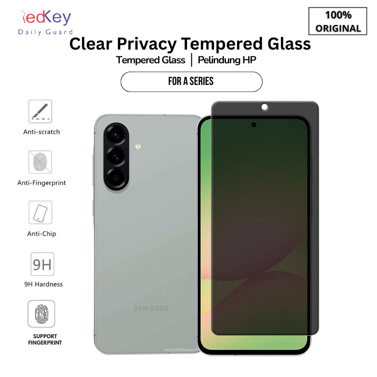 Anti Gores Samsung Galaxy A36 A56 5G  Redkey  Premium Nonfulcover Privacy Tempered Glass Anti Spy An
