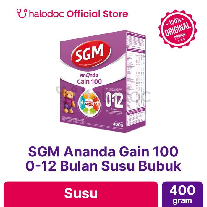 SGM Ananda Gain 100 0-12 Bulan Susu Bubuk 400 g