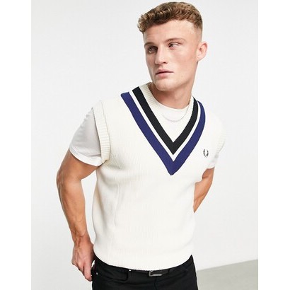 FP FRED PERRY VEST KNIT outwear outer rajut COWO PRIA