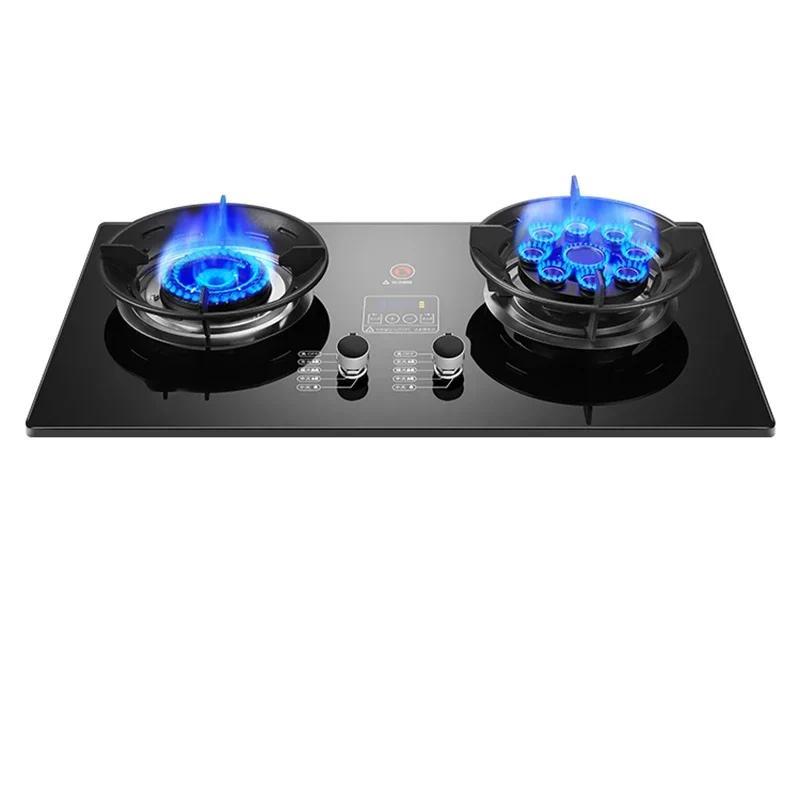 Gas Stove Dual Stove Household Embedded Natural Gas StoveLiquefied Gas Stove Fierce fire  Cooktop