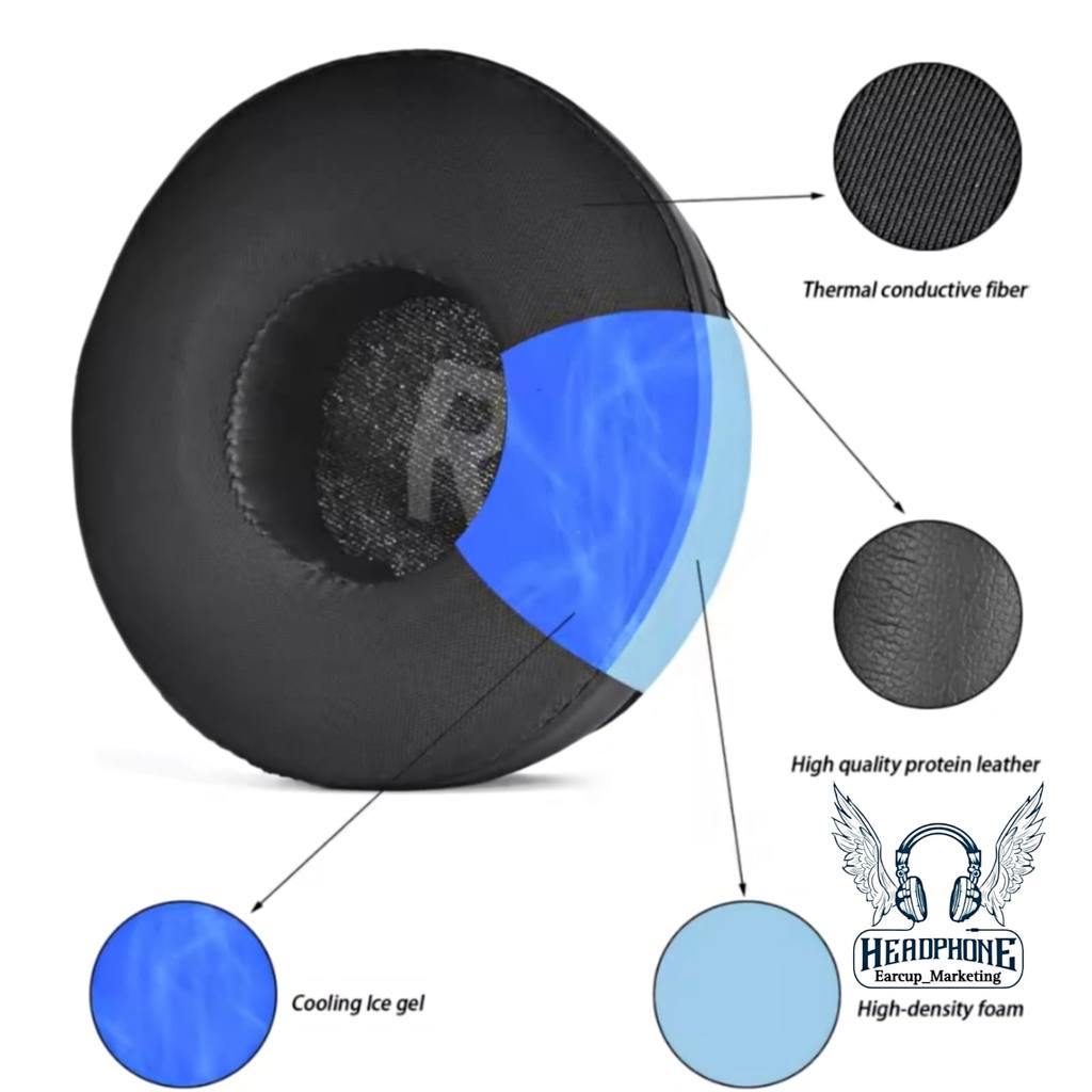 Bantalan Busa Earcup Earpad Headphones Foam JBL T510BT - JBL T510 BT - JBL T 510BT - JBL T 510 BT