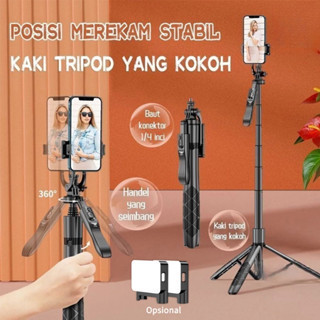 HP Kamera DSLR Tongsis 1700MM Bluetooth Selfie Stick Remote Tripod 1/4 Adaptor Tongsis