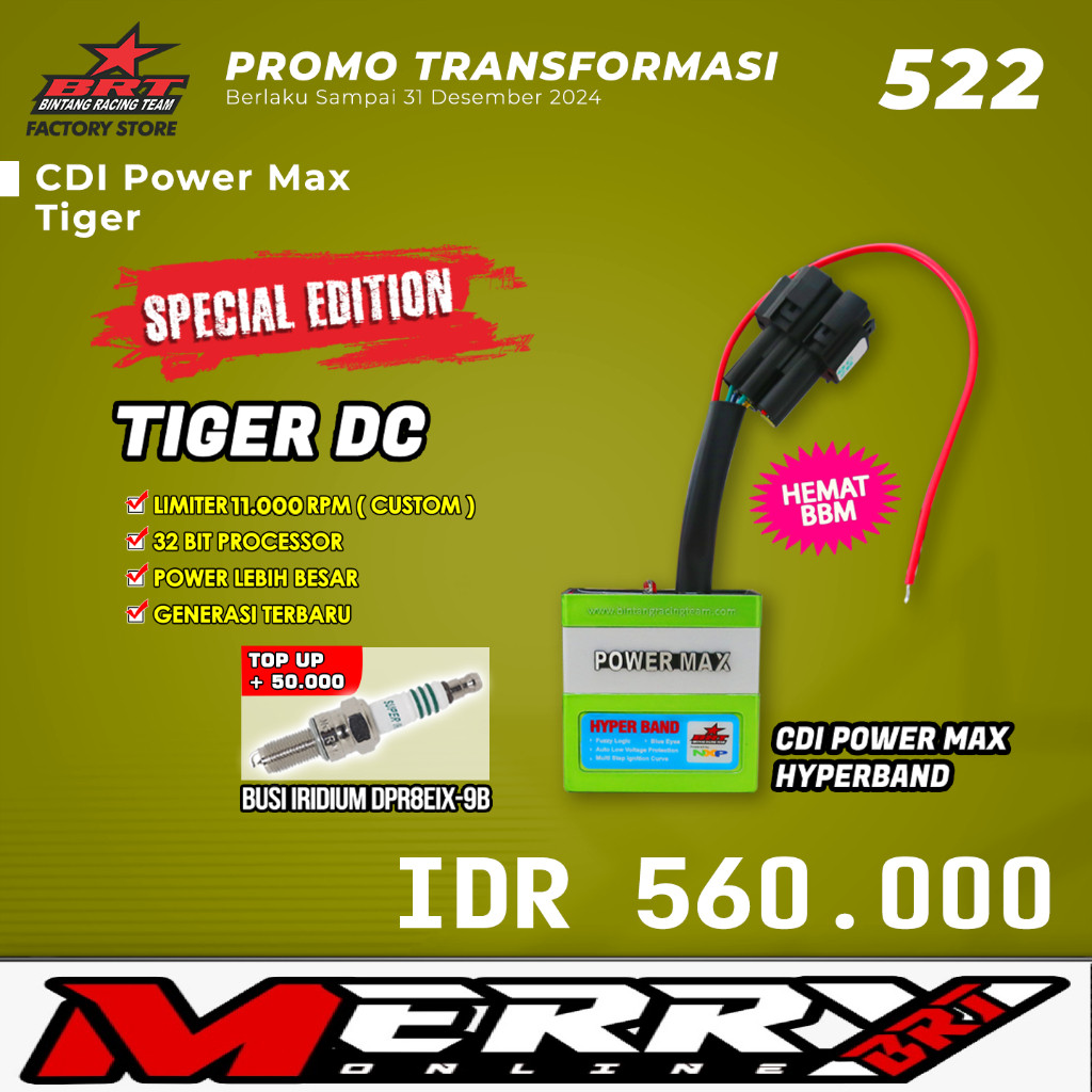 Cdi BRT Powermax Hyperband Honda Tiger DC KCJ LIMITER 11.000rpm