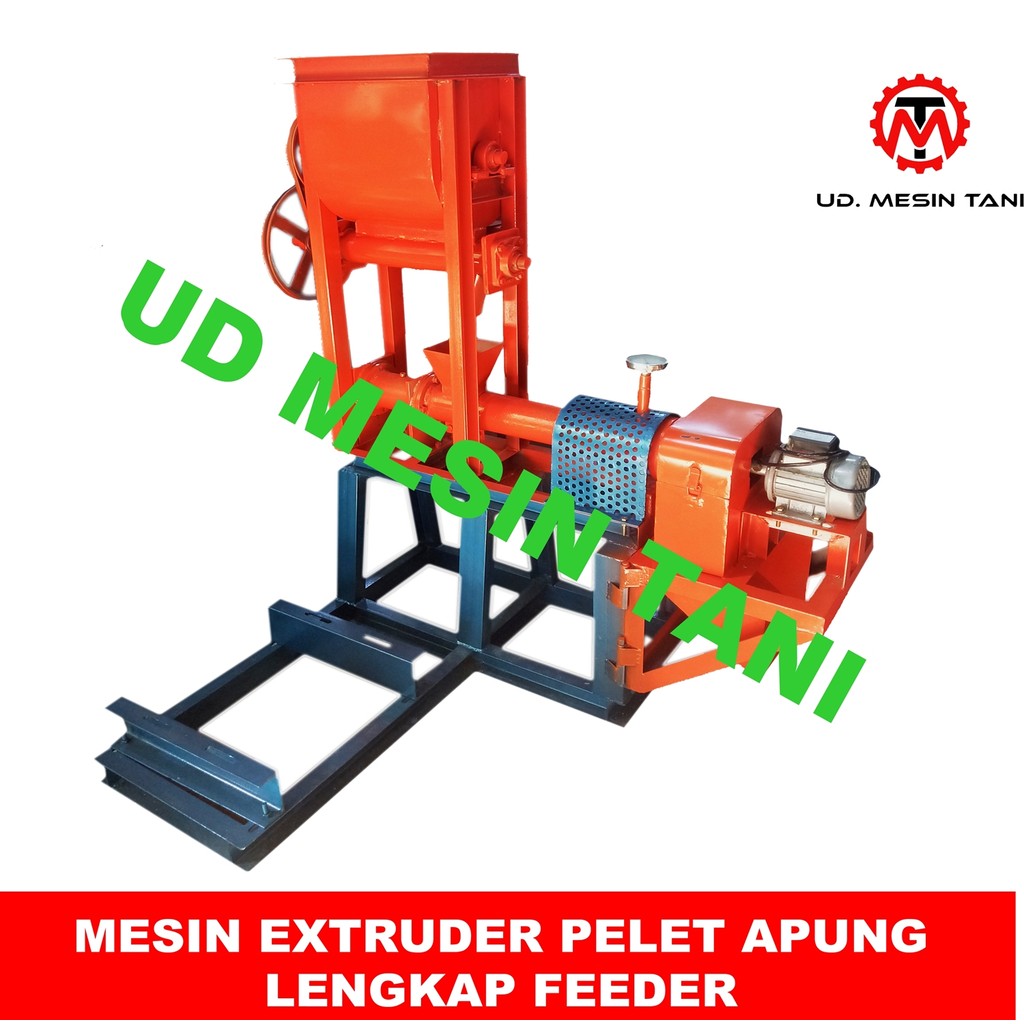 MESIN EXTRUDER CETAK PELET APUNG IKAN LENGKAP FEEDER ( GRATIS ONGKIR )