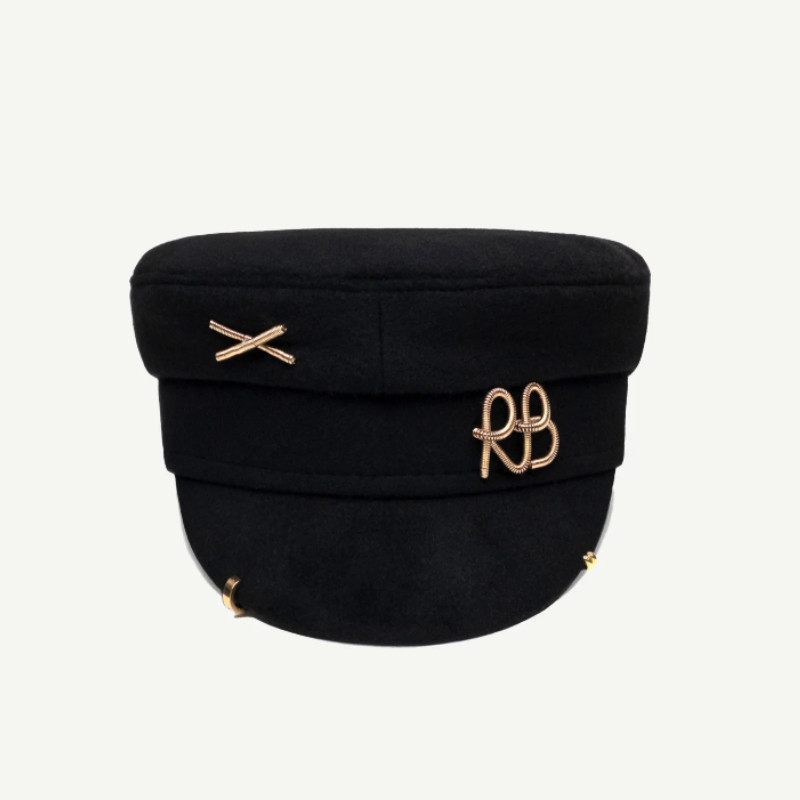 New  Women's Fashion Flat Cap British Retro Newsboy caps with Earrings Pierced Baker Boy Cap