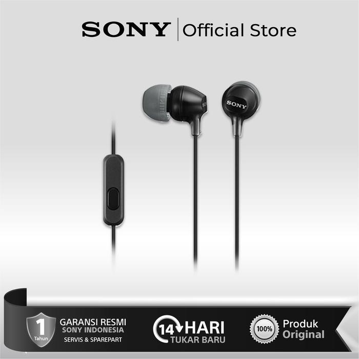 Harvest_shop56 Sony MDR EX15AP / Sony EX15AP / MDR EX15AP / EX15AP InEar Headset - Hitam