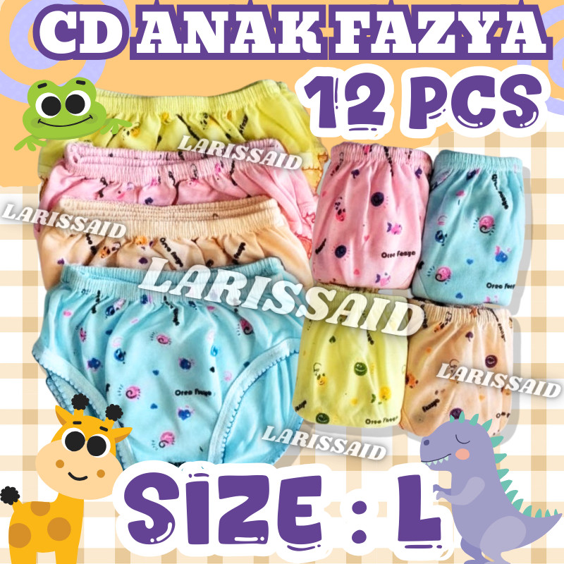 Obral 12 Pcs ( 1 lusin ) Celana Dalam Anak Cewek Pony Kuromi