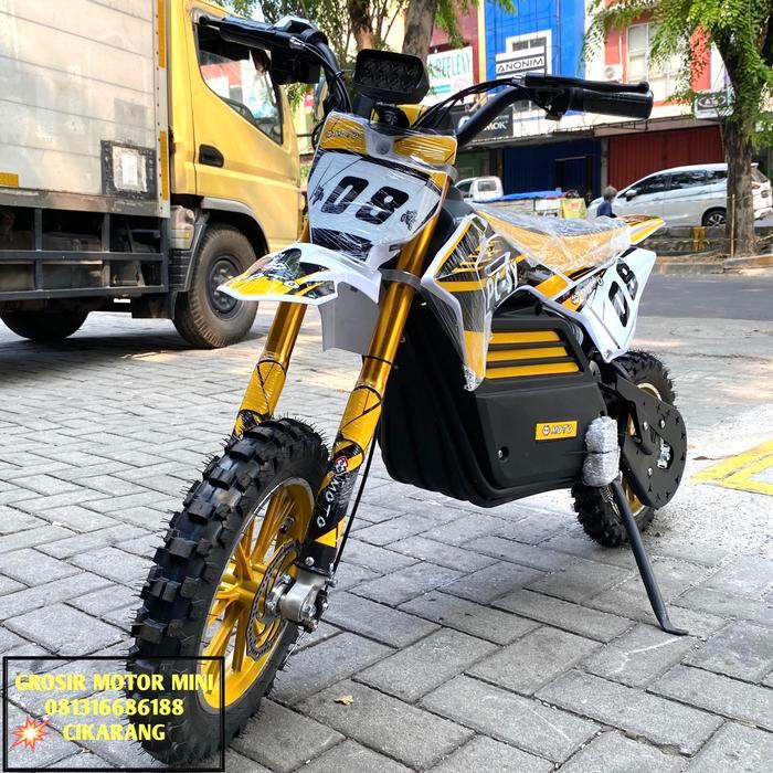 MOTOR MINI TRAIL ELEKTRIK 36VOLT 800WATT - Kuning