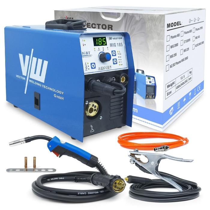 Vector Mig-185 Gasless Mig DC Welding Machine Mesin Las MIG non Gas