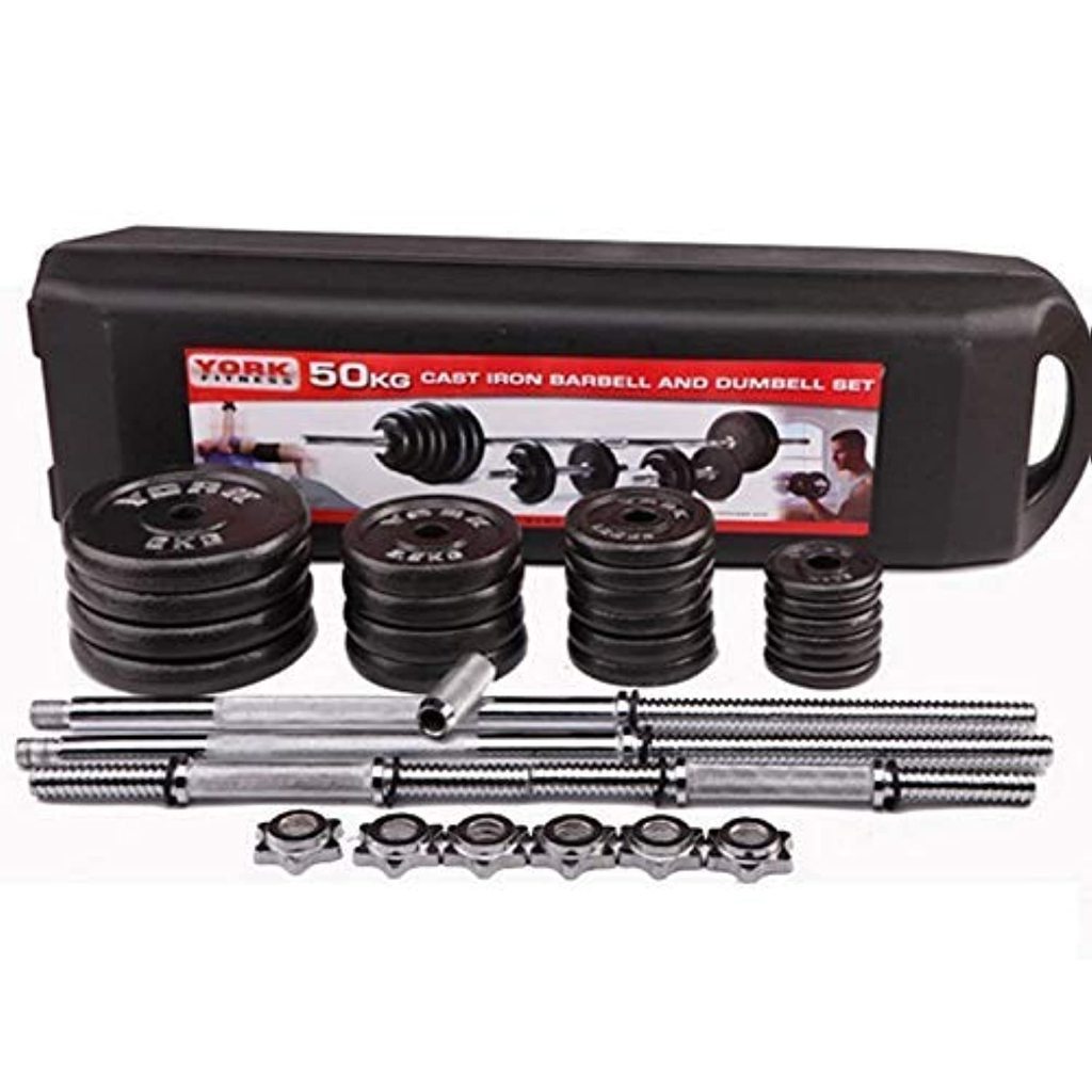 AZS - Dumbell set 50kg / york dumbell 50kg / dumbell set barbel york 50 kg dumbel set koper 50 kg