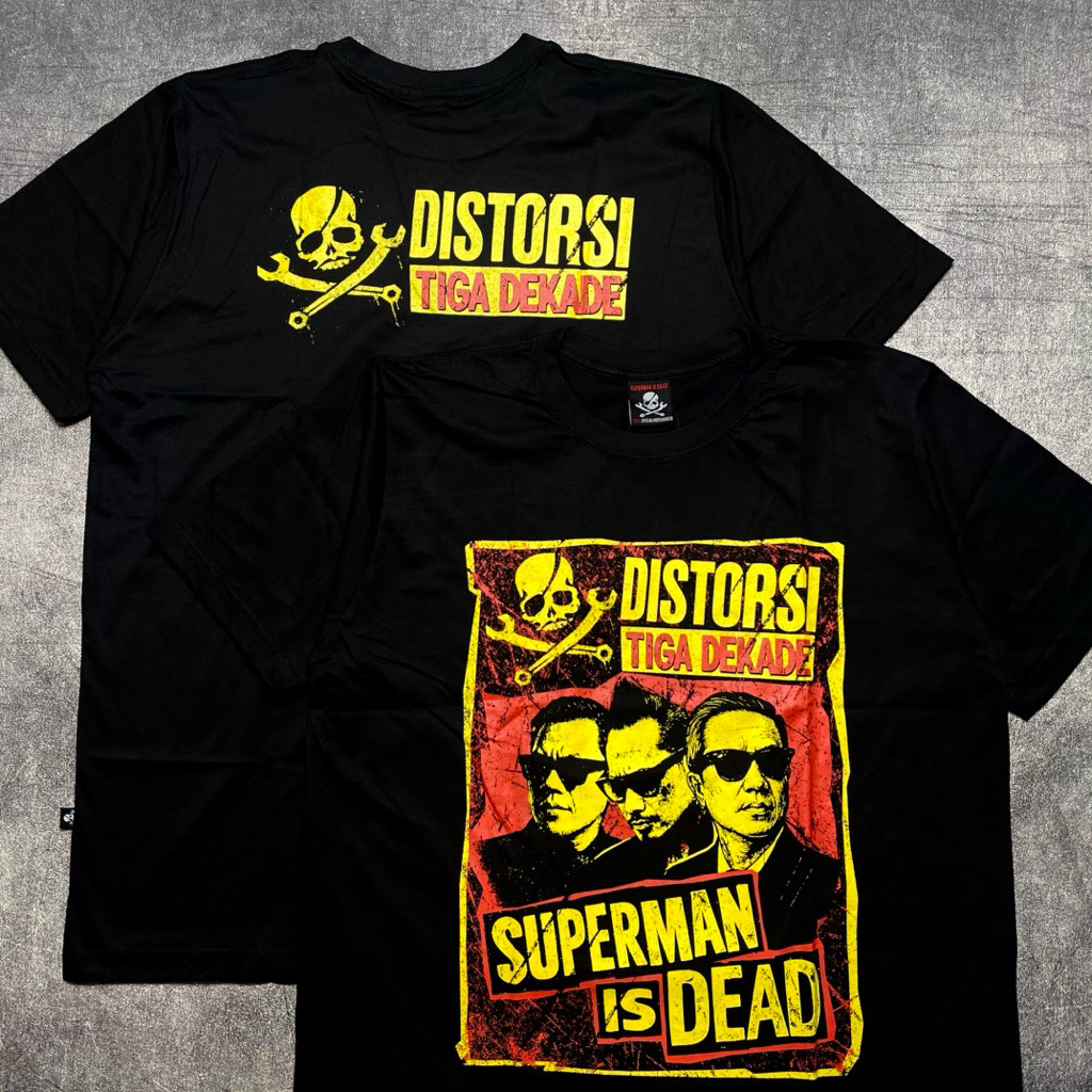 Tshirt SUPERMAN IS DEAD - DISTORSI TIGA DEKADE Official Merchandise