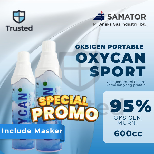 OXYCAN SPORT Oksigen Portable 600cc | Tabung Kaleng Kecil Praktis & Siap Pakai Promo Special Price