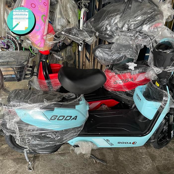 Sepeda Listrik Goda Golden 140 - Biru Muda
