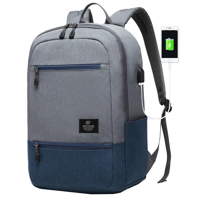 PROMO  Tas Ransel Kasual Navy Club FCIBY - Tas Ransel Pria Unisex - Backpack - BiruTua