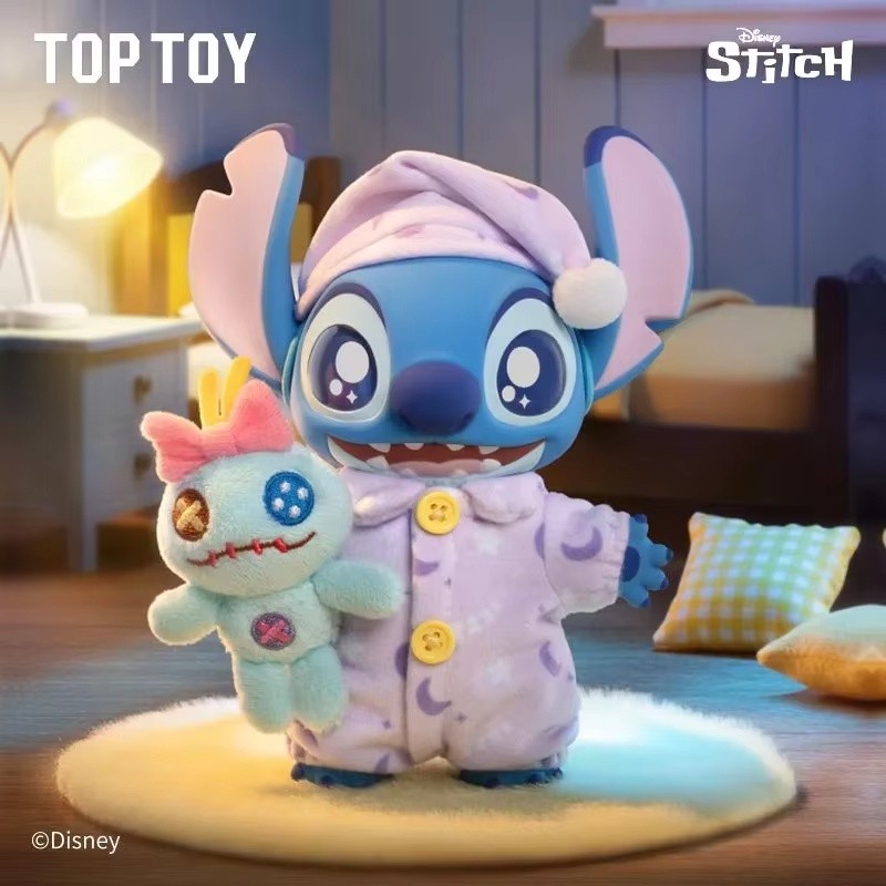 Top Toy  Stitch Dress Up Show Series Vinyl Plush Blind Box Cute Doll Bag Pent Decoration Accessory G