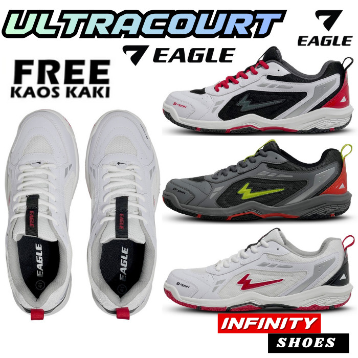 Eagle ULTRACOURT Badminton Shoes - Sepatu Badminton Original Eagle