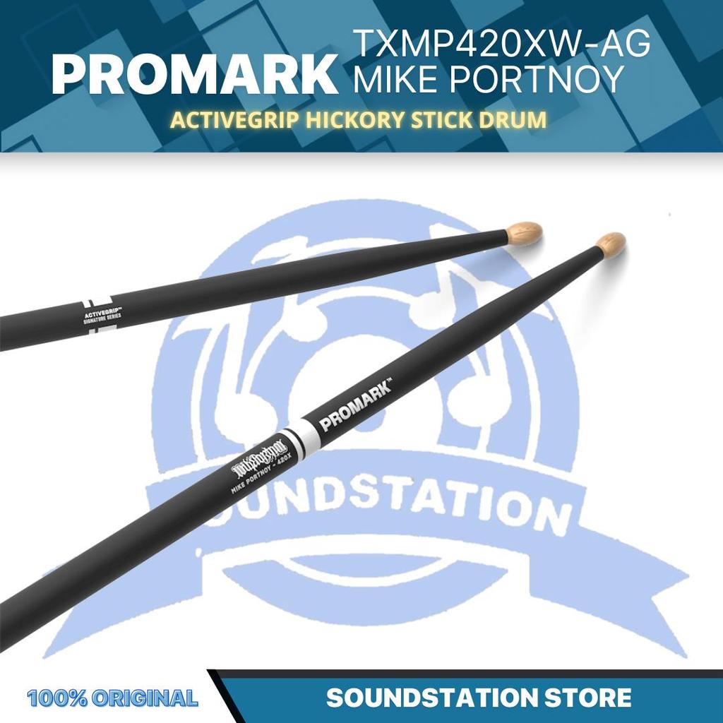 PROMARK TXMP420XW-AG Mike Portnoy ActiveGrip Hickory Stick Drum - Stik Drum Original Asli