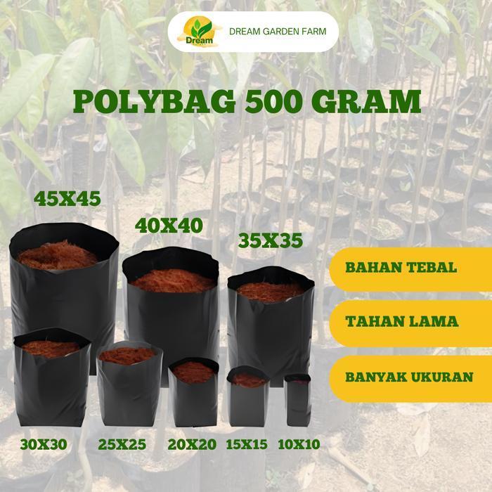Polybag 500Gr - Polybag Tebal - Polybag Murah - Polybag Hitam - Polybag isi banyak - Polybag Tanaman
