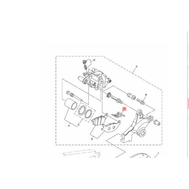 KALENG KALIPER BELAKANG VIXION NVL JUPITER MX NEW MX KING 50C-F5919-00